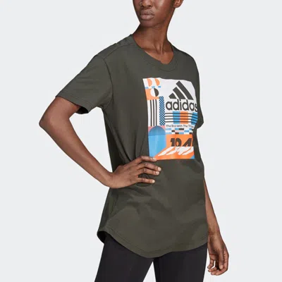 Adidas Originals (wmns) Adidas Sports Round-neck Brown In Multi