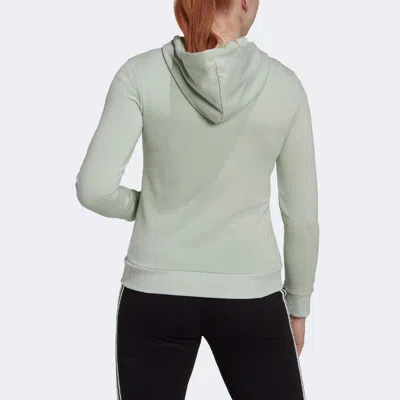 Adidas Originals (wmns) Adidas Logo Full-zip Hoodie 'linen Green'