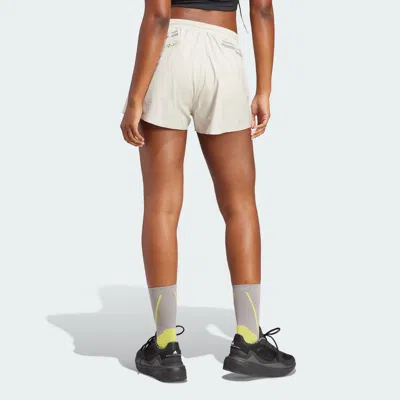 Adidas Originals (wmns) Adidas By Stella Mccartney Truepace Running Shorts 'white' In Neutral
