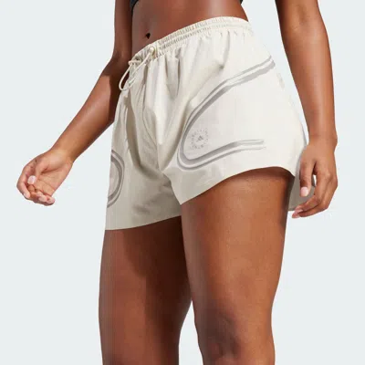 Adidas Originals (wmns) Adidas By Stella Mccartney Truepace Running Shorts 'white' In Neutral