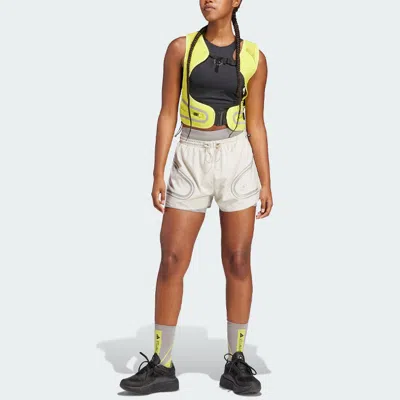 Adidas Originals (wmns) Adidas By Stella Mccartney Truepace Running Shorts 'white' In Neutral