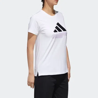 Adidas Originals (wmns) Adidas Sub Logo Tee Casual Sports Round Neck Short Sleeve White