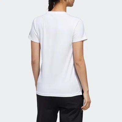 Adidas Originals (wmns) Adidas Sub Logo Tee Casual Sports Round Neck Short Sleeve White