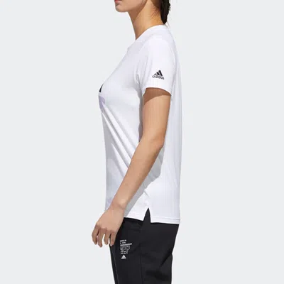 Adidas Originals (wmns) Adidas Sub Logo Tee Casual Sports Round Neck Short Sleeve White