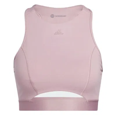 Adidas Originals (wmns) Adidas Coreflow Medium-support Bra 'purple' In Multi