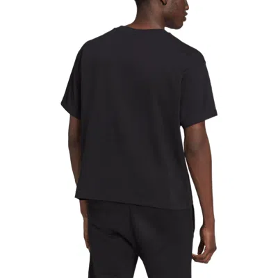 Adidas Originals (wmns)  Love Unites Tre Casual Breathable Fabric Multi-color Logo Sport Short Sleeve In Black