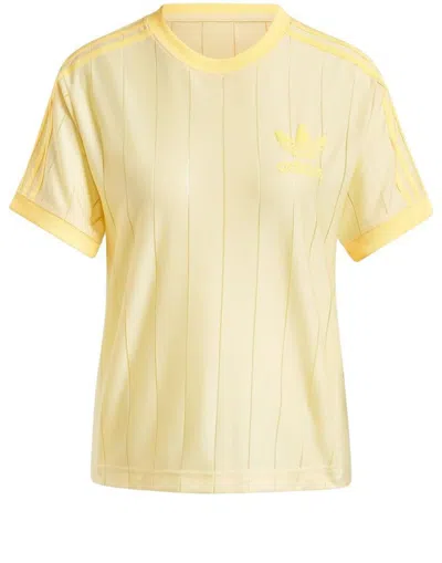 Adidas Originals (wmns)  3-stripes T-shirt Asia Sizing 'yellow'