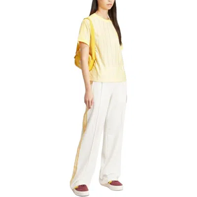 Adidas Originals (wmns)  3-stripes T-shirt Asia Sizing 'yellow'