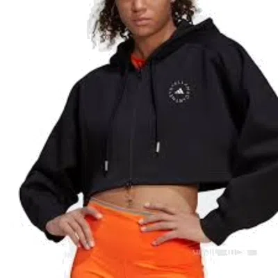 Adidas Originals (wmns) Adidas By Stella Mccartney Cropped Hoodie 'black'