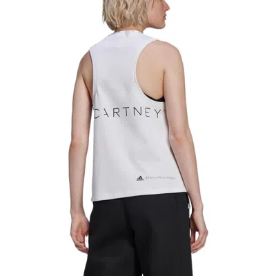 Adidas Originals (wmns) Adidas By Stella Mccartney Sportswear Logo Tank Top 'white Black'