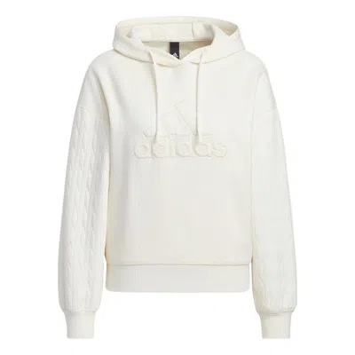 Adidas Originals (wmns) Adidas Met Hoodie 'white' In Gray