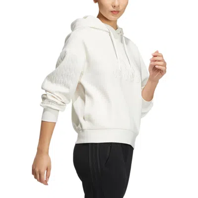 Adidas Originals (wmns) Adidas Met Hoodie 'white' In Gray