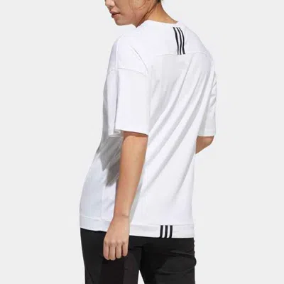 Adidas Originals (wmns) Adidas X Swarovski Crossover Casual Sports Breathable Solid Color Short Sleeve White T-shirt