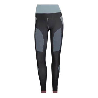 Adidas Originals (wmns) Adidas By Stella Mccartney Truestrength Yoga Knit Tights 'black' In Multi