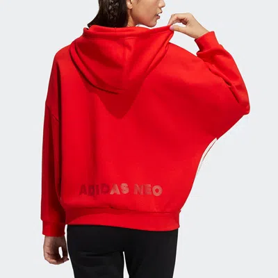 Adidas Originals (wmns) Adidas Neo 2022 Spring Cny Sesame Street Knitted Hoodies 'red'