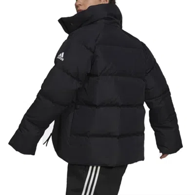 Adidas Originals (wmns) Adidas Big Baffle Jacket 'black' In Brown