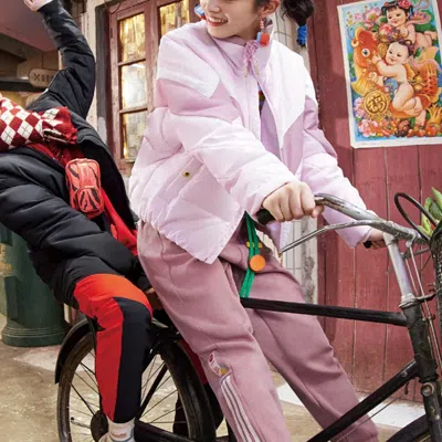 Adidas Originals (wmns) Adidas Neo Down Jackets 'pink' In Multi