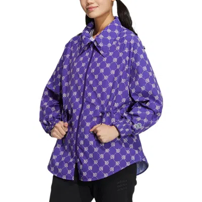 Adidas Originals (wmns) Adidas Neo Mono Windbreaker Jackets 'purple' In Multi