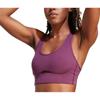Adidas Originals (wmns) Adidas By Stella Mccartney Truestrength Medium-support Bra 'red Night' In Purple