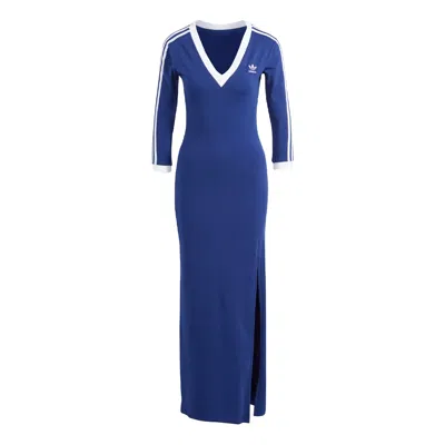 Adidas Originals (wmns)  Adicolor Colro Claic 3-maxi Srtipe Dress 'blue'