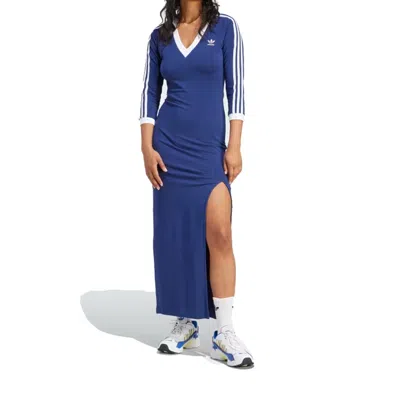 Adidas Originals (wmns)  Adicolor Colro Claic 3-maxi Srtipe Dress 'blue'