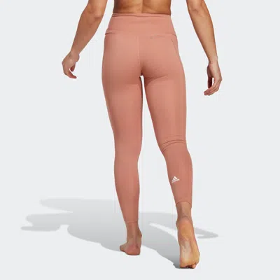 Adidas Originals (wmns) Adidas Yoga Essentials Leggings 'skin' In Pink