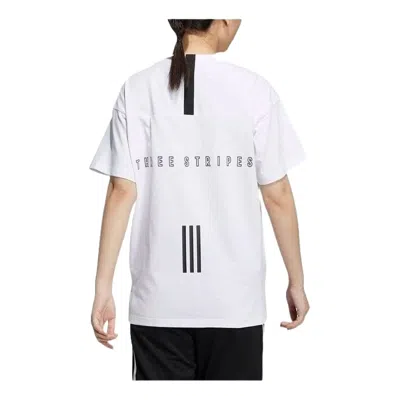 Adidas Originals (wmns) Adidas Wording Loose Fit Sportswear T-shirt 'white'