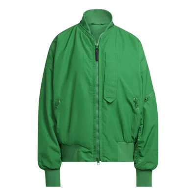Adidas Originals (wmns) Adidas By Stella Mccartney Woven Bomber Jacket 'green'