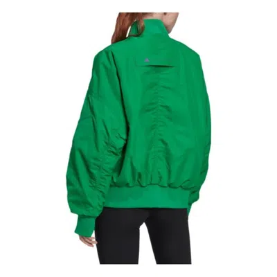 Adidas Originals (wmns) Adidas By Stella Mccartney Woven Bomber Jacket 'green'