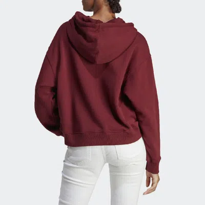 Adidas Originals (wmns) Adidas Logo Hoodie 'shadow Red'