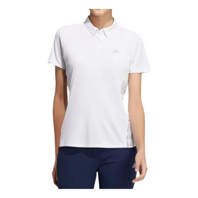 Adidas Originals (wmns) Adidas Heat.rdy Polo Shirt 'white' In Multi