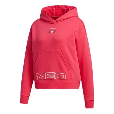 Adidas Originals (wmns) Adidas Neo Sports Hoodie Pink In Red