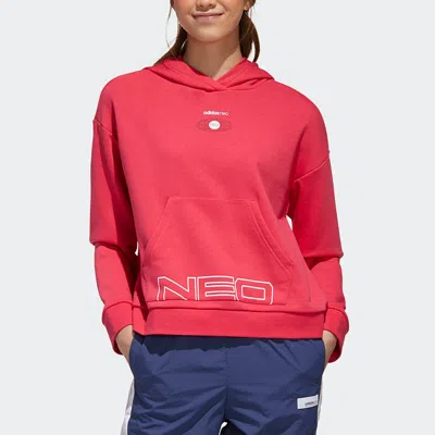 Adidas Originals (wmns) Adidas Neo Sports Hoodie Pink In Red