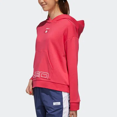 Adidas Originals (wmns) Adidas Neo Sports Hoodie Pink In Red