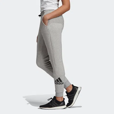 Adidas Originals (wmns) Adidas Sportswear Badge Of Sport Sweat Pants 'grey' In Gray