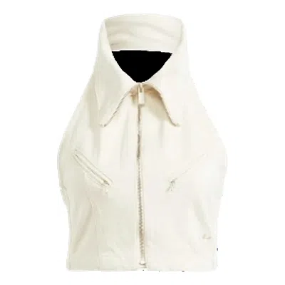 Adidas Originals (wmns) Adidas Fashion Montreal Denim Cropped Vest 'white'