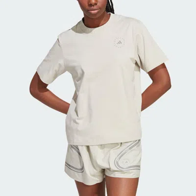 Adidas Originals (wmns) Adidas By Stella Mccartney Truecasuals Regular Sportswear Tee 'dove Grey' In Gray
