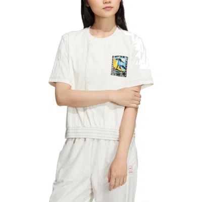Adidas Originals (wmns) Adidas Neo Graphic T-shirt 'white' In Multi
