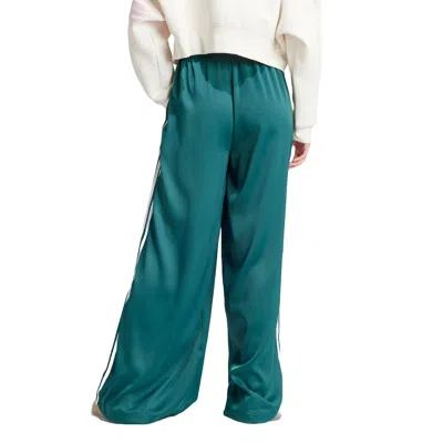 Adidas Originals (wmns) Adidas Adicolor Satin Wide Leg Track Pants Asia Sizing 'collegiate Green'