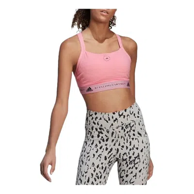 Adidas Originals (wmns) Adidas By Stella Mccartney Truepurpose Medium Support Bra 'pink' In Multi