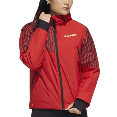 Adidas Originals (wmns) Adidas Terrex Hooded Jacket 'red Black'