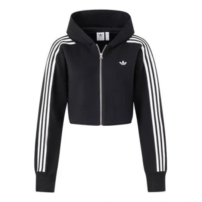 Adidas Originals (wmns)  Premium Zipper Hoodie Asia Sizing 'black'