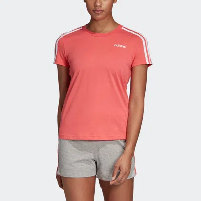 Adidas Originals (wmns) Adidas Essentials 3-stripes Slim T-shirt 'pink'