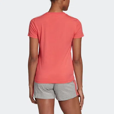 Adidas Originals (wmns) Adidas Essentials 3-stripes Slim T-shirt 'pink'
