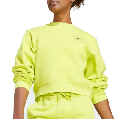 Adidas Originals (wmns) Adidas By Stella Mccartney Sportswear Sweatshirt 'green' In Yellow