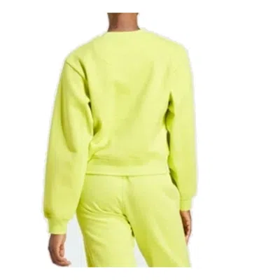 Adidas Originals (wmns) Adidas By Stella Mccartney Sportswear Sweatshirt 'green' In Yellow