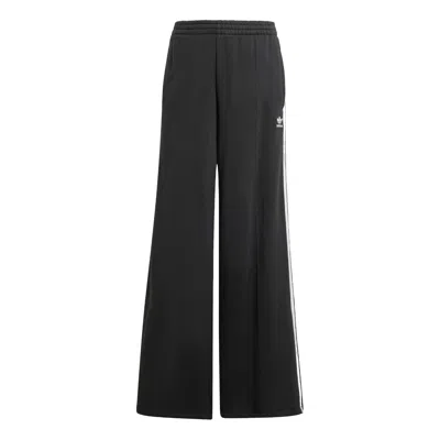 Adidas Originals (wmns) Adidas 3-stripes Loose French Terry Wide Leg Joggers Pants 'black'
