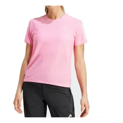 Adidas Originals (wmns) Adidas Own The Run T-shirt 'pink' In Brown