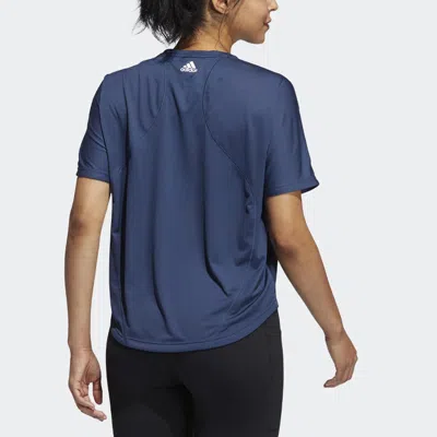 Adidas Originals (wmns) Adidas Ss21 Yoga Exercise Short Sleeve Navy Blue T-shirt