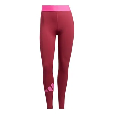 Adidas Originals (wmns) Adidas Tf Turf Adilife T Contrasting Colors Printing Logo Sports Training Gym Pants/trousers/ In Red